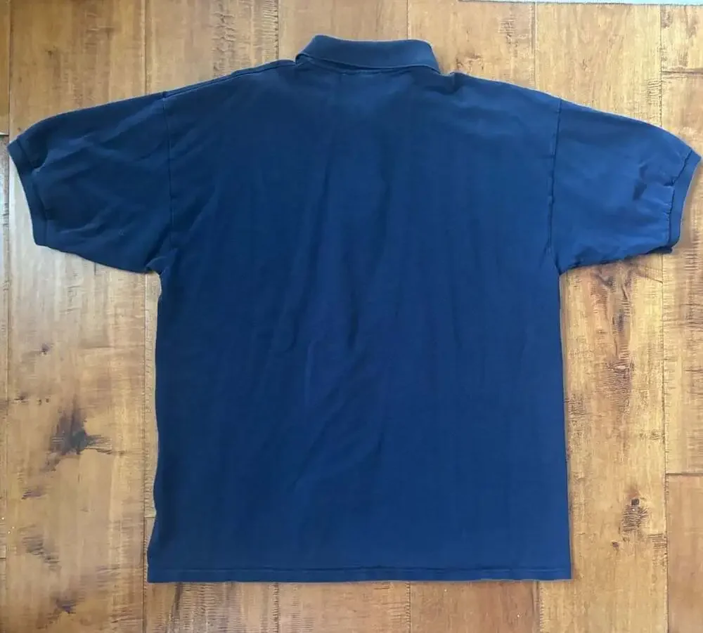 Ralph Lauren Classic Fit Navy Blue Short Sleeve Polo Shirt with Red Logo